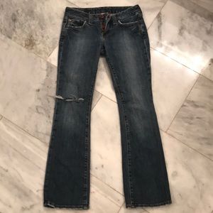 Lucky Brand Lola Boot Distressed Jeans